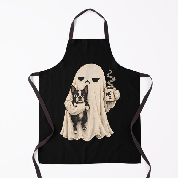 Item preview, Meh Ghost Boston Terrier Coffee Funny Halloween Dog Lover designed and sold by Chromatic-Cubes.