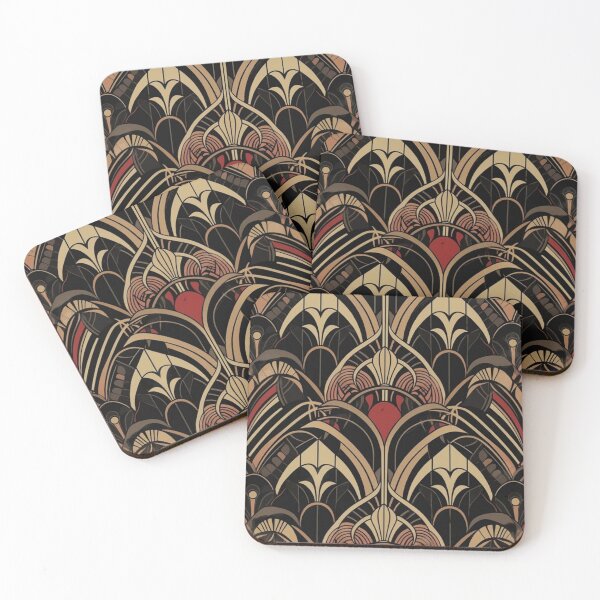 Item preview, Vintage Art Deco Floral Pattern – Jazz Age Geometric Design designed and sold by UlDesigns.