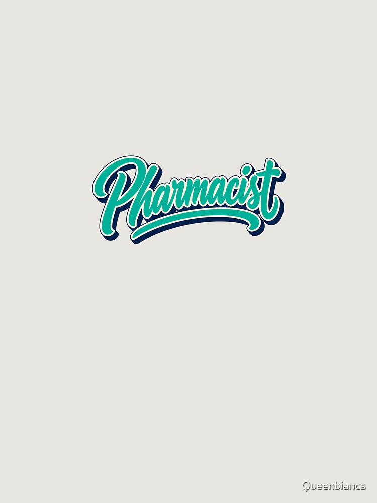 Thumbnail 6 von 6, Premium Oversized Pullover, Pharmacist Teal Brush Script designt und verkauft von Queenbiancs.