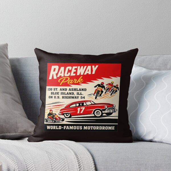 Item preview, Vintage Raceway Park Motordrome Ad Retro Car Motorcycle  designed and sold by findOutDraw.