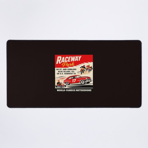 Item preview, Vintage Raceway Park Motordrome Ad Retro Car Motorcycle  designed and sold by findOutDraw.
