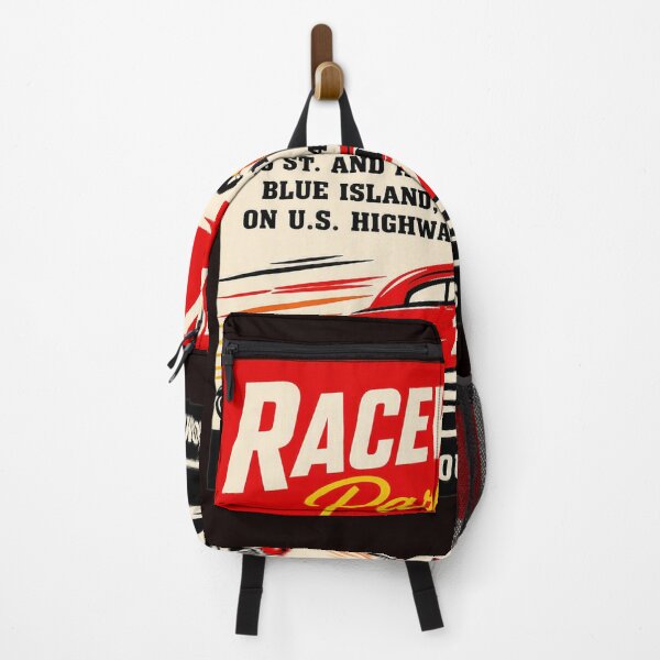 Item preview, Vintage Raceway Park Motordrome Ad Retro Car Motorcycle designed and sold by findOutDraw.