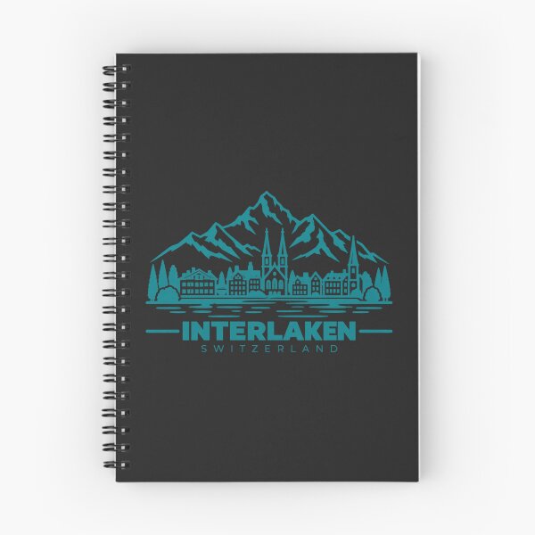 Item preview, Interlaken Switzerland Line Art Travel Poster designed and sold by CMYKStudio.