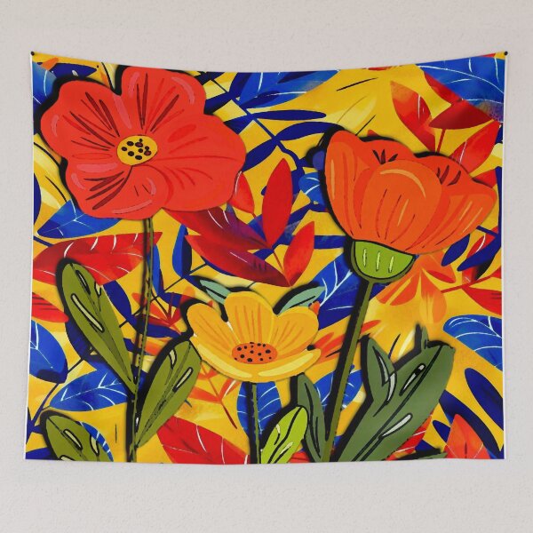 Aperçu de l'œuvre Fleurs abstraites créée et vendue par ViaARTfactory.