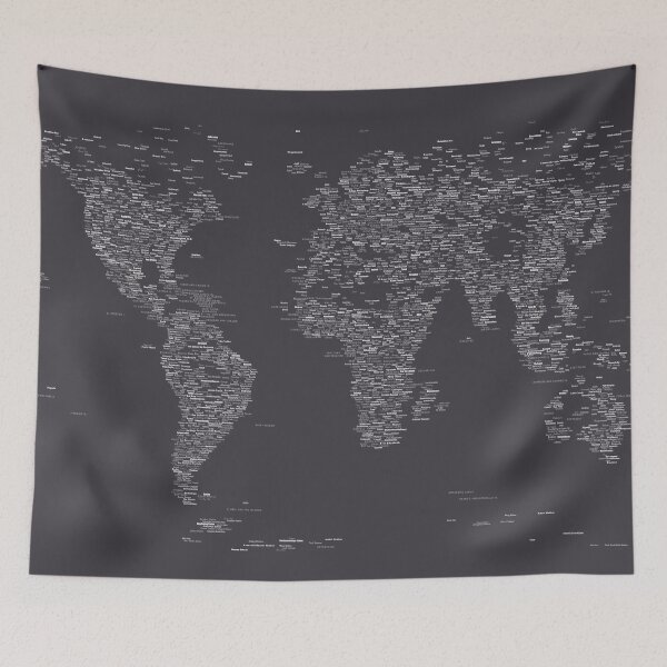 Item preview, World Map of Cities designed and sold by ArtPrints.