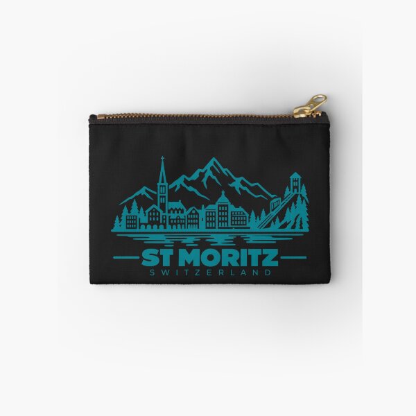 Item preview, St Moritz Switzerland Line Art Travel Poster designed and sold by CMYKStudio.