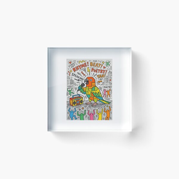 Item preview, Sun Conure Street Poet designed and sold by PictoVibe.