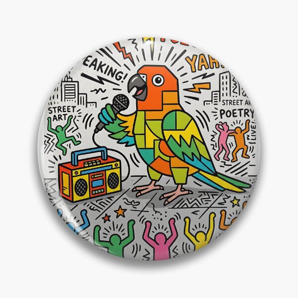 Item preview, Sun Conure Street Poet designed and sold by PictoVibe.