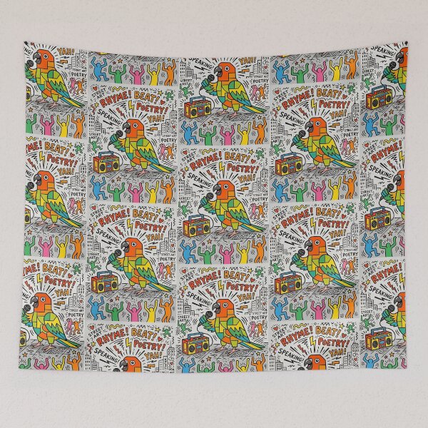 Item preview, Sun Conure Street Poet designed and sold by PictoVibe.