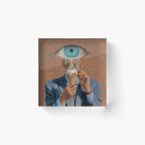 Item preview, Melting Rainbow Eye Ice Cream Portrait designed and sold by MongLongStudio.