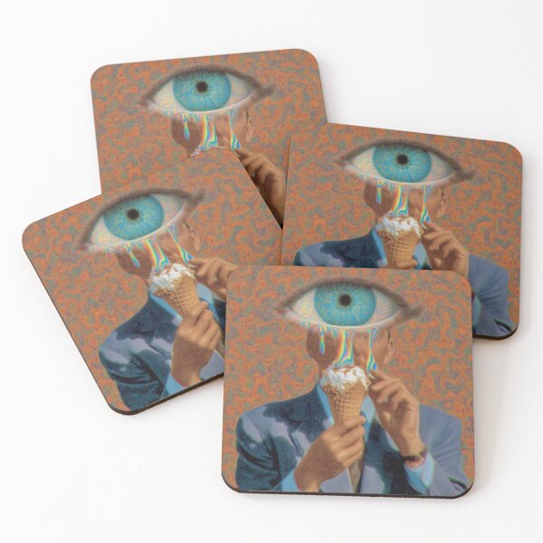 Item preview, Melting Rainbow Eye Ice Cream Portrait designed and sold by MongLongStudio.