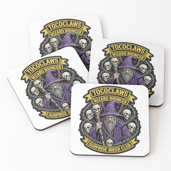 Item preview, Purple Wizard Bouncer Dark Sorcerer | Surprise Biker Club Patch Graphic designed and sold by TOCOCLAWS.