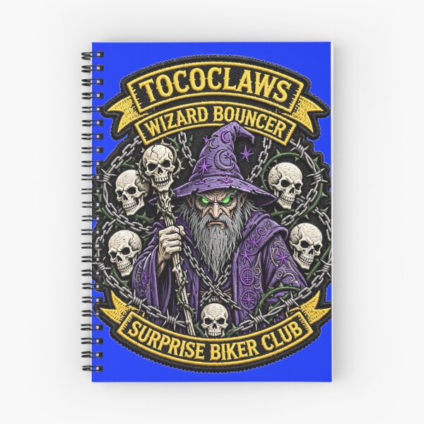 Item preview, Purple Wizard Bouncer Dark Sorcerer | Surprise Biker Club Patch Graphic designed and sold by TOCOCLAWS.