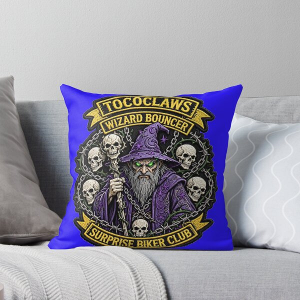 Item preview, Purple Wizard Bouncer Dark Sorcerer | Surprise Biker Club Patch Graphic designed and sold by TOCOCLAWS.