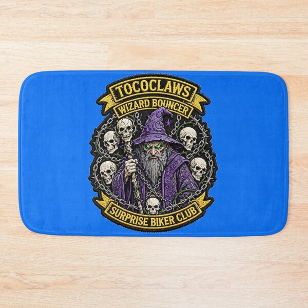 Item preview, Purple Wizard Bouncer Dark Sorcerer | Surprise Biker Club Patch Graphic designed and sold by TOCOCLAWS.