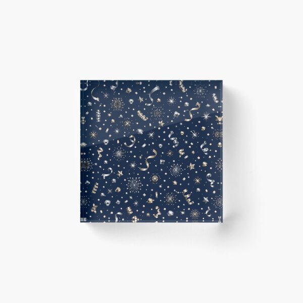 Item preview, Luxury Navy Gold Celebration Confetti Pattern designed and sold by WangAew.