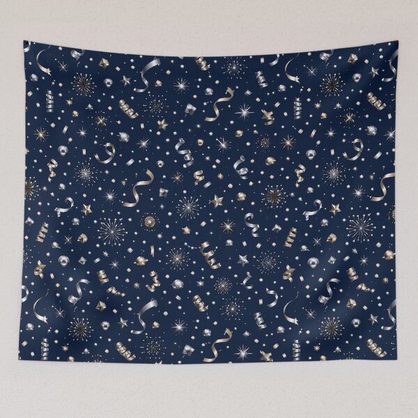 Item preview, Luxury Navy Gold Celebration Confetti Pattern designed and sold by WangAew.