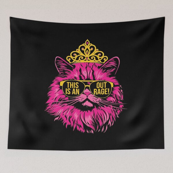 Item preview, Pink Cat Princess Crown Sunglasses Out Rage designed and sold by MicheleO171490.