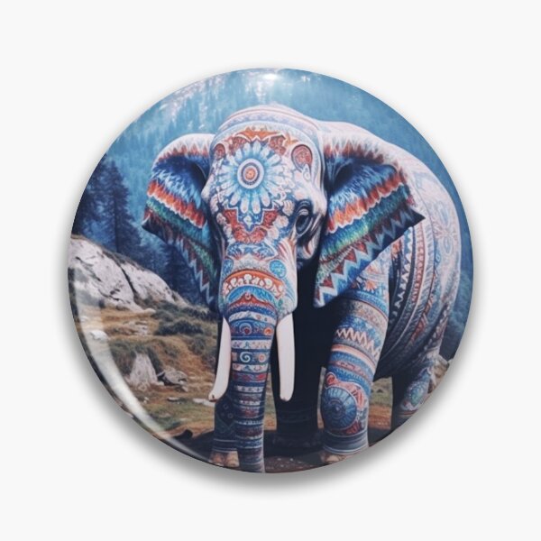 Item preview, Sacred Mandala Elephant in the Mountains designed and sold by MongLongStudio.