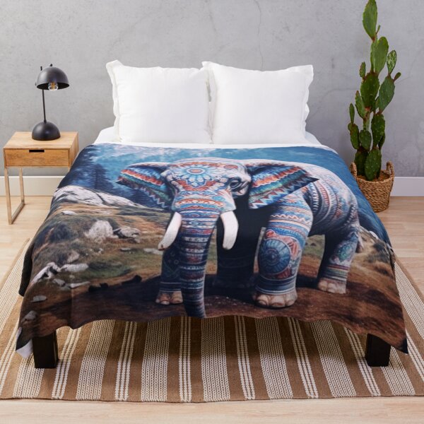 Item preview, Sacred Mandala Elephant in the Mountains designed and sold by MongLongStudio.