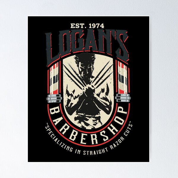 Item preview, Logan's Barbershop Retro Razor Cuts  designed and sold by NeilLeffler.