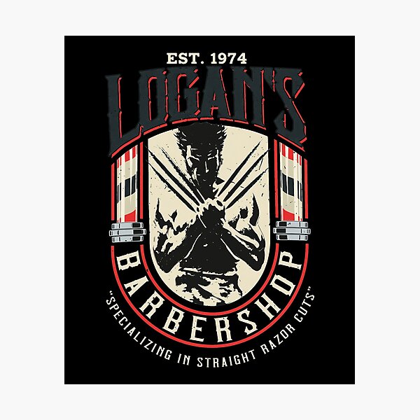 Item preview, Logan's Barbershop Retro Razor Cuts  designed and sold by NeilLeffler.