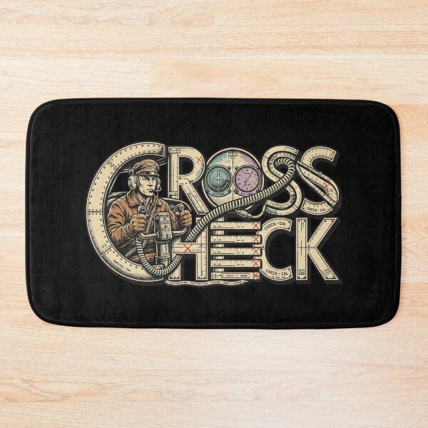Item preview, Crosscheck Pilot Design, Pilot Gift, Aviation Design, Airline Pilot, Commercial Pilot, Cockpit Humor, Aviation Enthusiast Gift, Flight Crew, Pilot Life, Aviation Art, Flying Gift, Pilot Culture designed and sold by Typologystudios.