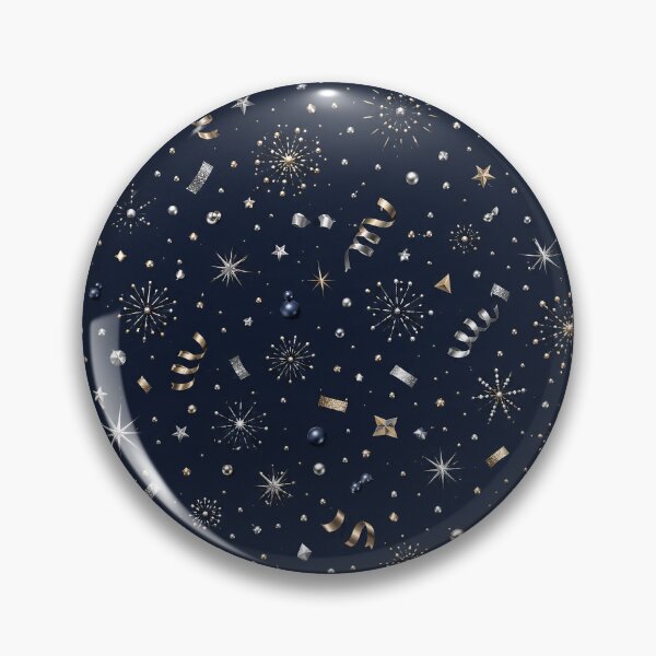 Item preview, Luxury Navy Gold Celebration Confetti Pattern designed and sold by WangAew.