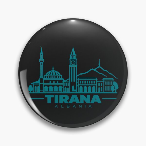 Item preview, Tirana Albania Line Art Skyline Poster designed and sold by CMYKStudio.
