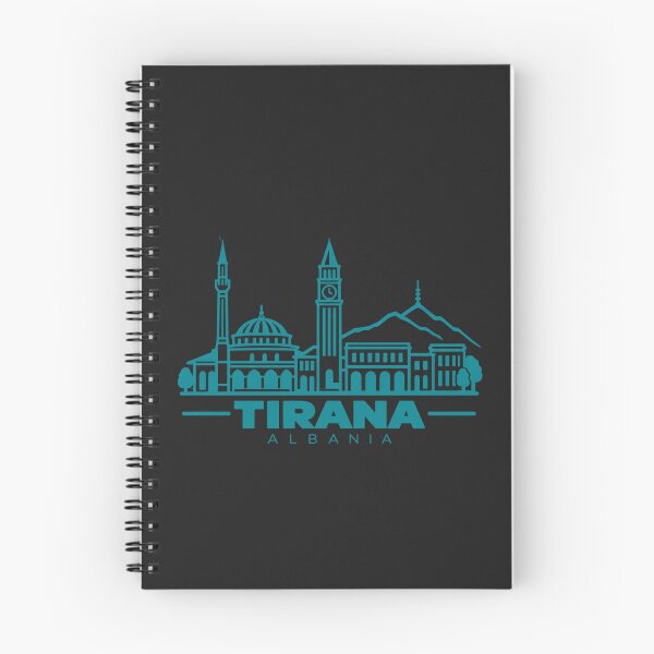 Item preview, Tirana Albania Line Art Skyline Poster designed and sold by CMYKStudio.