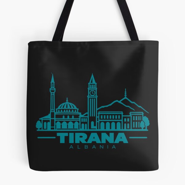 Item preview, Tirana Albania Line Art Skyline Poster designed and sold by CMYKStudio.