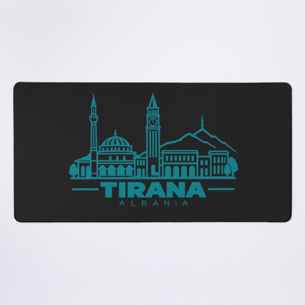 Item preview, Tirana Albania Line Art Skyline Poster designed and sold by CMYKStudio.