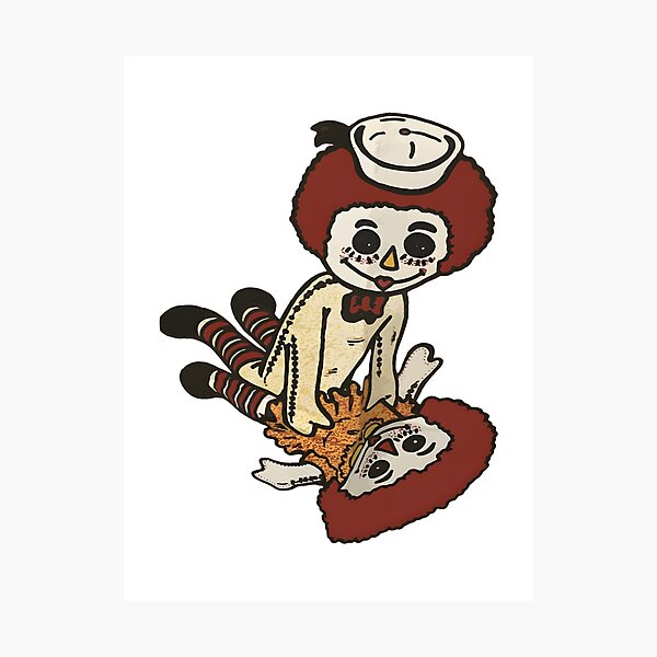 Item preview, Randy Raggedy Andy Vintage Style Doll Illustration Design designed and sold by D00DL3DOO.