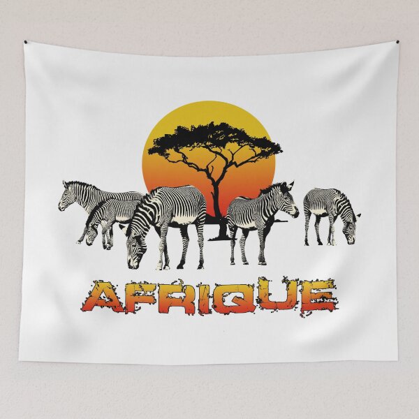 Item preview, Africa zebra's romantic sunset designed and sold by Helen-Storm.