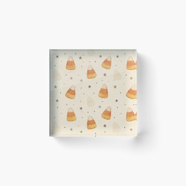 Item preview, Candy Corn Halloween Watercolor Pattern designed and sold by mycute-stickers.