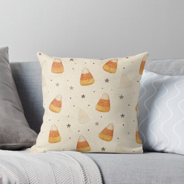 Item preview, Candy Corn Halloween Watercolor Pattern designed and sold by mycute-stickers.