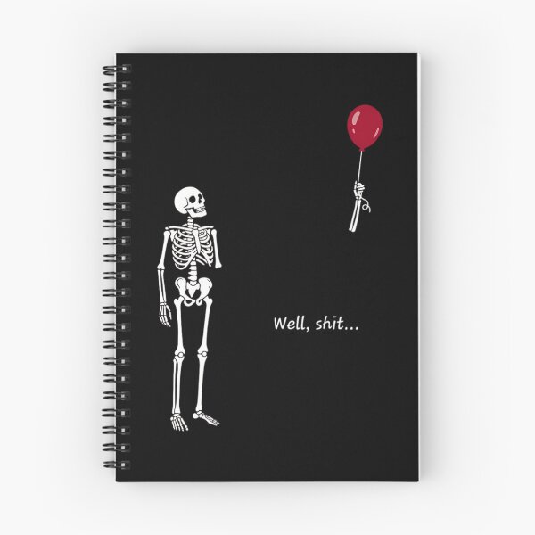 Item preview, Funny Skeleton Lost Arm Red Balloon Well Shit Dark Humor Classic designed and sold by kaeaerfurlern.