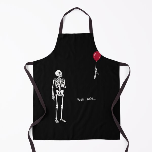 Item preview, Funny Skeleton Lost Arm Red Balloon Well Shit Dark Humor Classic designed and sold by kaeaerfurlern.
