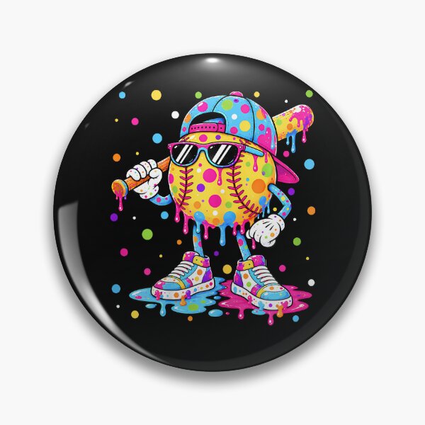 Item preview, Softball Drip Polka Dots For Girl Kids Teacher Happy Dot designed and sold by Chromatic-Cubes.