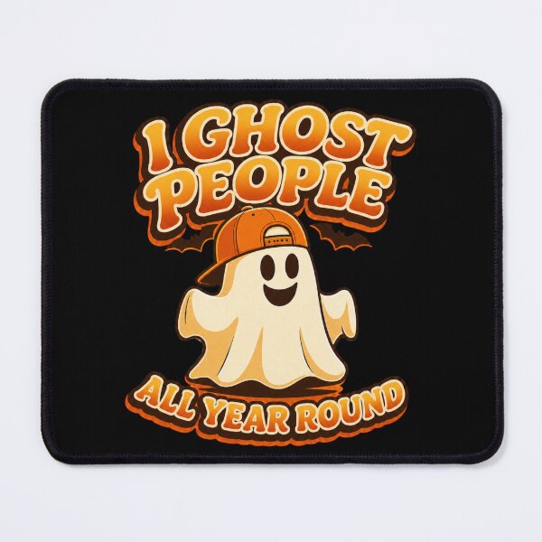 Item preview, I Ghost People All Year Round - Retro Funny Halloween Ghost designed and sold by Graphic Vibe Designs.