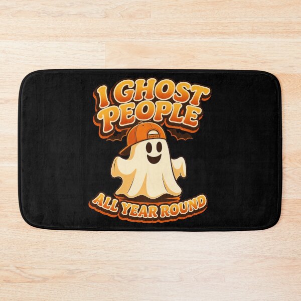 Item preview, I Ghost People All Year Round - Retro Funny Halloween Ghost designed and sold by Graphic Vibe Designs.