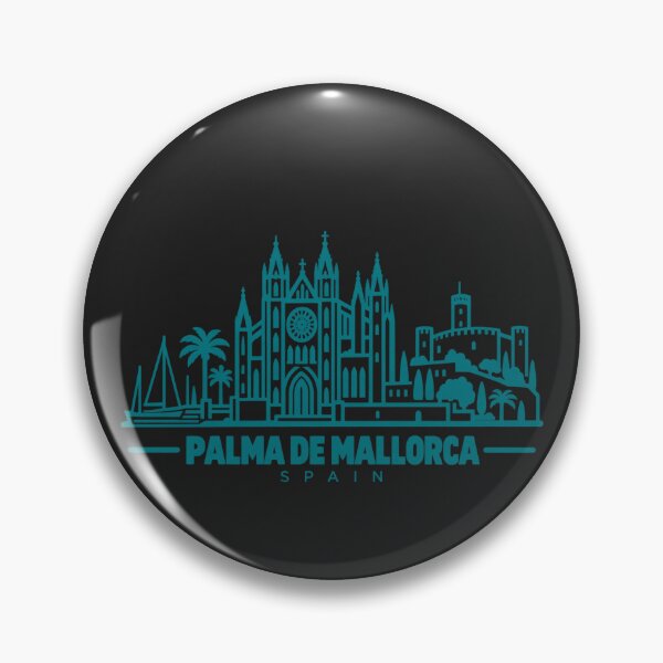 Item preview, Palma de Mallorca Spain Line Art Skyline Poster designed and sold by CMYKStudio.