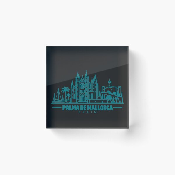 Item preview, Palma de Mallorca Spain Line Art Skyline Poster designed and sold by CMYKStudio.