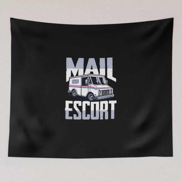 Item preview, Mail Escort Fun Delivery Truck  Postal Service Humor  designed and sold by olinezilory.