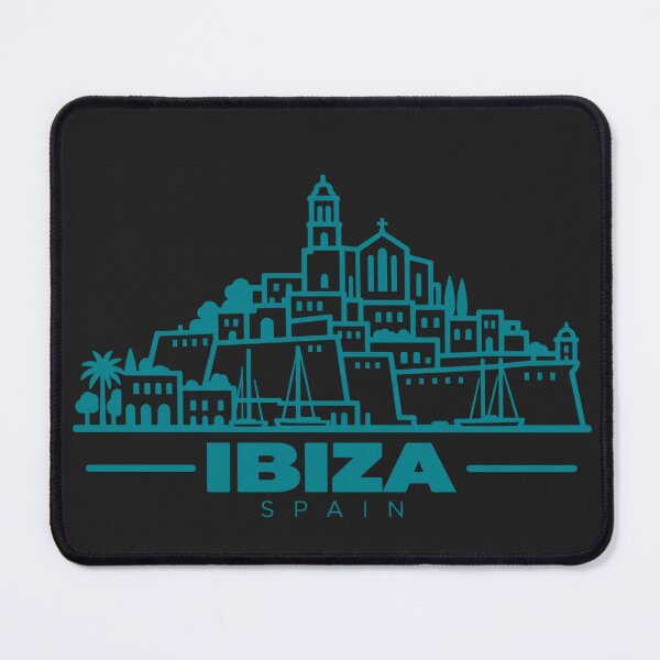 Item preview, Ibiza Spain Line Art Travel Poster designed and sold by CMYKStudio.