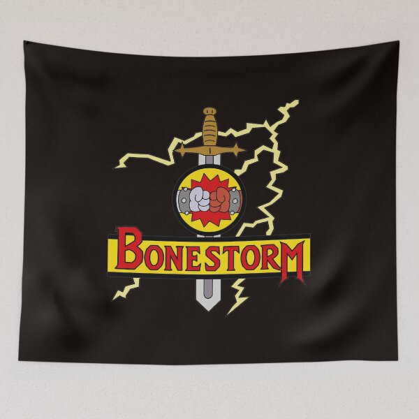 Item preview, Bonestorm Video Game Fictional 90s Lightning Sword designed and sold by CoconutBoys.