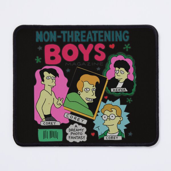 Item preview, Non-Threatening Boys Magazine Parody Art designed and sold by CoconutBoys.