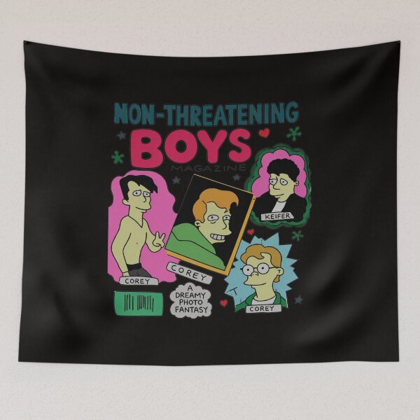 Item preview, Non-Threatening Boys Magazine Parody Art designed and sold by CoconutBoys.