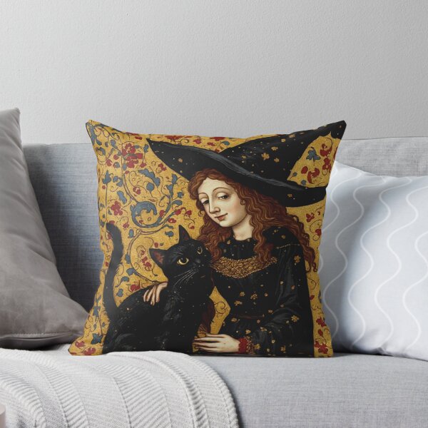 Item preview, Medieval Witch and Her Cat designed and sold by TheDarkWardrobe.