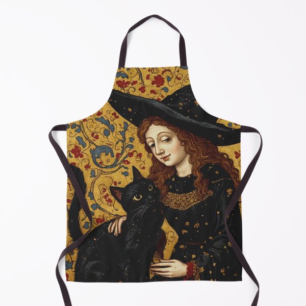 Item preview, Medieval Witch and Her Cat designed and sold by TheDarkWardrobe.